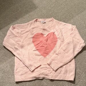 Storia Blush Pink Heart Sweater